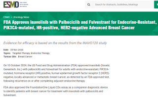 FDA批准Inavolisib联合Palbociclib和氟维司群治疗内分泌耐药、PIK3CA突变、HR阳性、HER2阴性的晚期乳腺病变